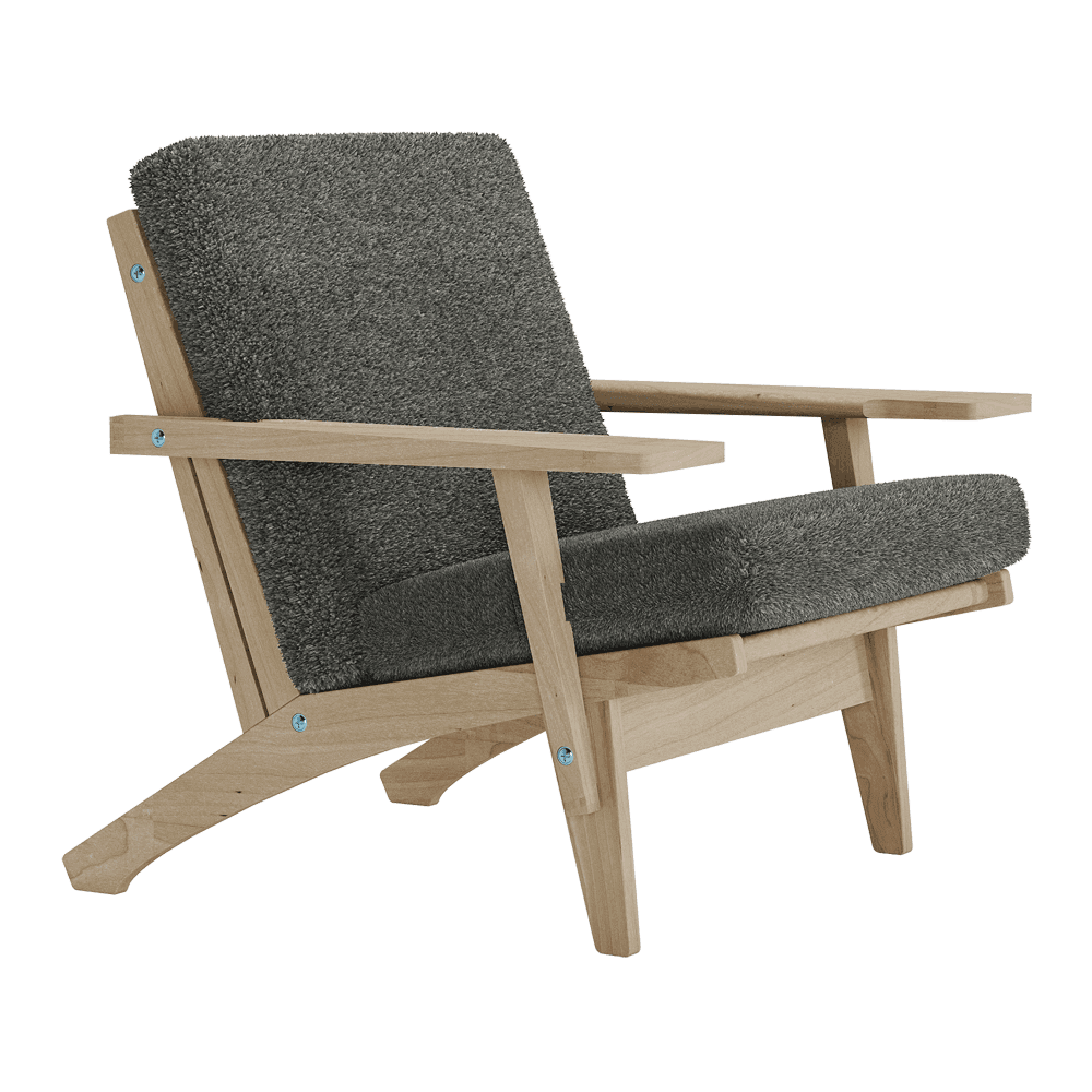 Ver la imagen a pantalla completa Juego de cojines para Wegner GE 370 en bouclé