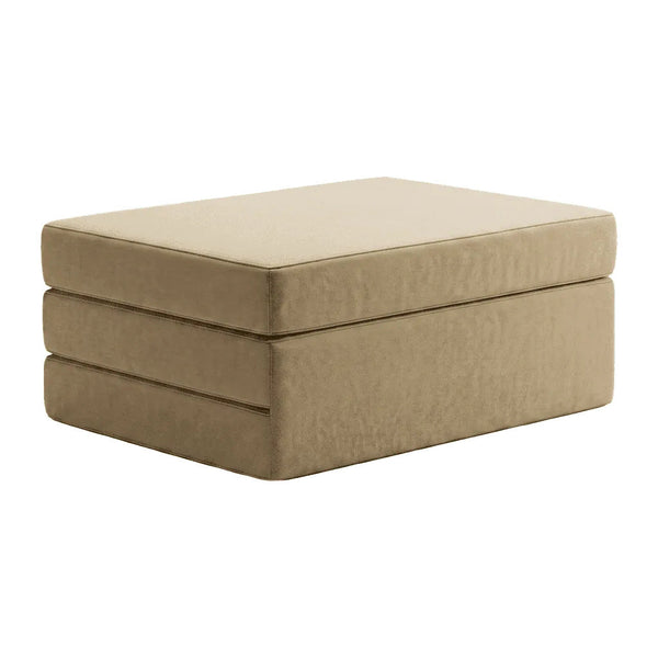 Colchón plegable a medida en terciopelo - Sand - S6002