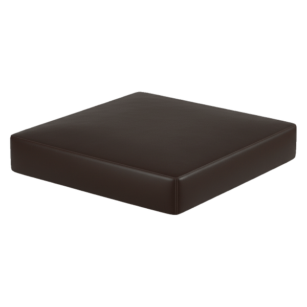Foldemadras på mål i læder - Dark brown - S3002