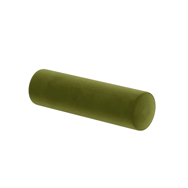 Cojín cilíndrico a medida en terciopelo - Olive - S6020,