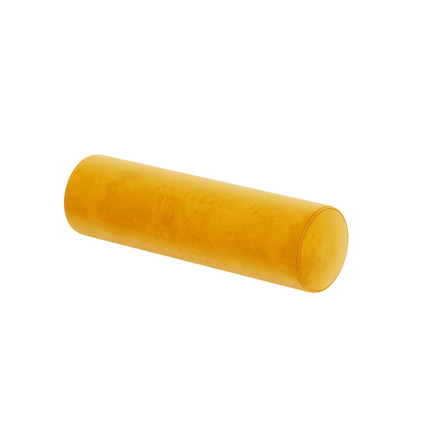 Cojín cilíndrico a medida en terciopelo - Honey - S6022,