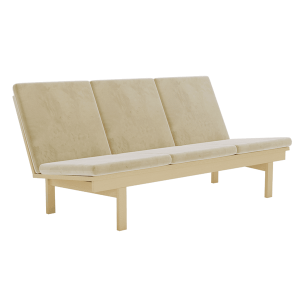 Juego de cojines para Wegner GE 240/290 en terciopelo - Velour - Sand - S6002.