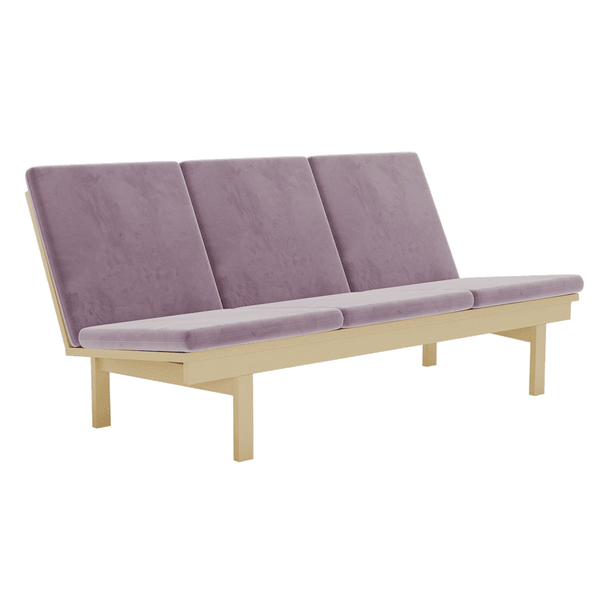 Juego de cojines para Wegner GE 240/290 en terciopelo - Velour - Grape - S6007.