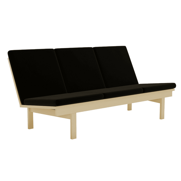 Juego de cojines para Wegner GE 240/290 en terciopelo - Velour - Black - S6014.