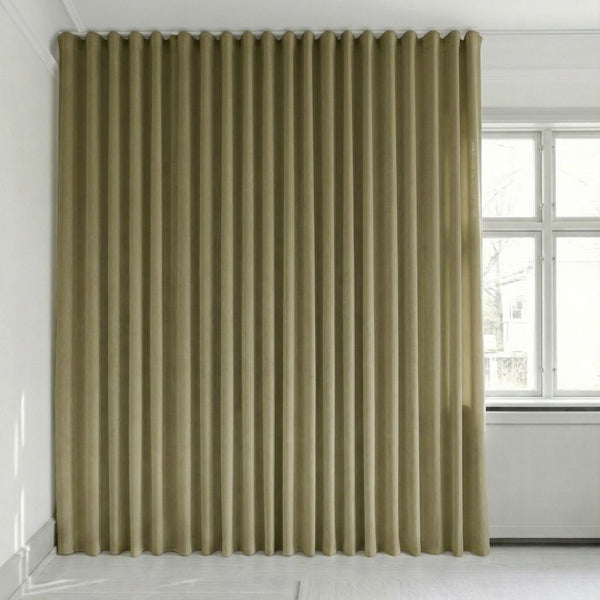Velourgardin på mål – Bris - Khaki Green - C2612