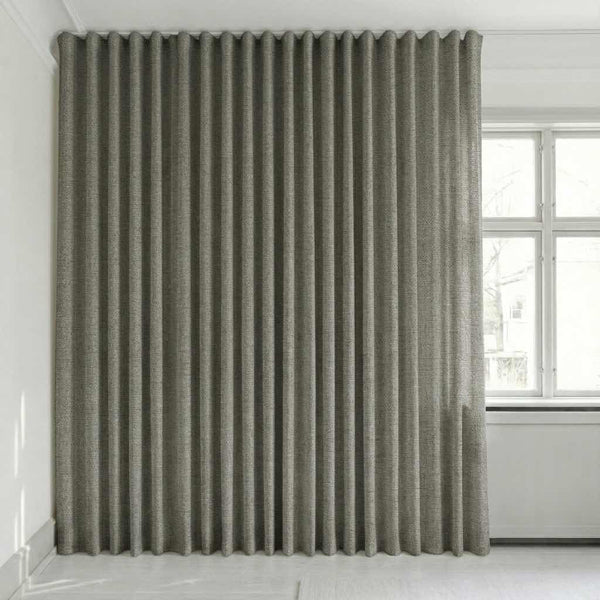 Semitransparent gardin på mål – Disa - Taupe Brown - C2435