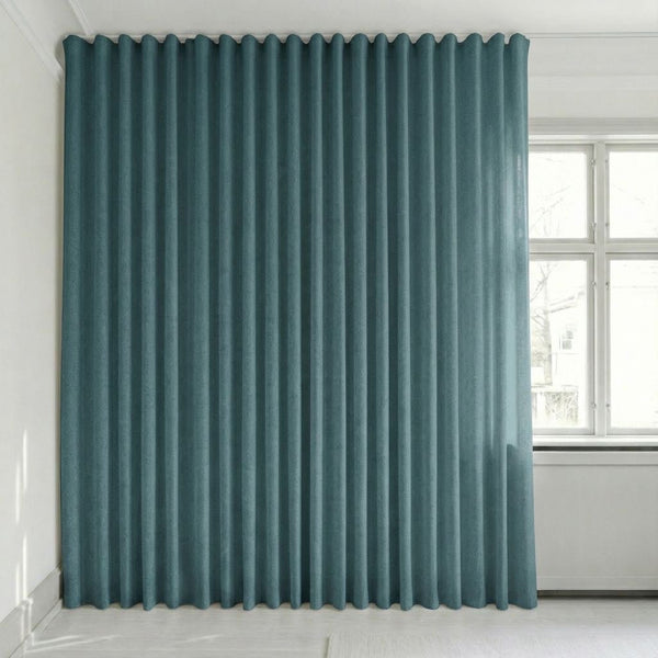 Semitransparent gardin på mål – Rina - Jewel Blue - C1923