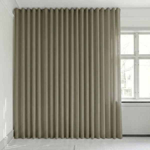 Semitransparent gardin på mål – Rooma - Slate - C1617