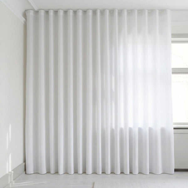 Transparent gardin på mål – Silva - Mist Gray - C1103