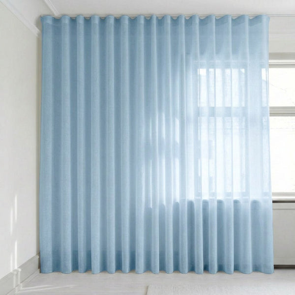 Transparent gardin på mål – Suula - Azure - C1510