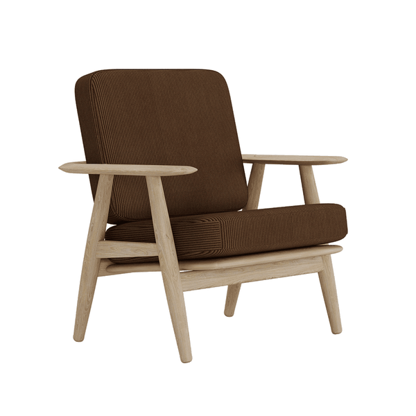 Hyndesæt til Wegner GE 240/290 i velvet - Walnut - S2513