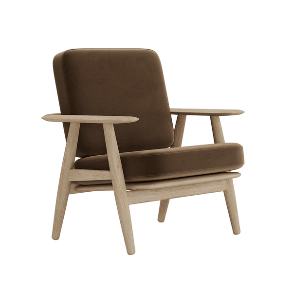 Juego de cojines para Wegner GE 240/290 en terciopelo - Velour - Nut - S6009.