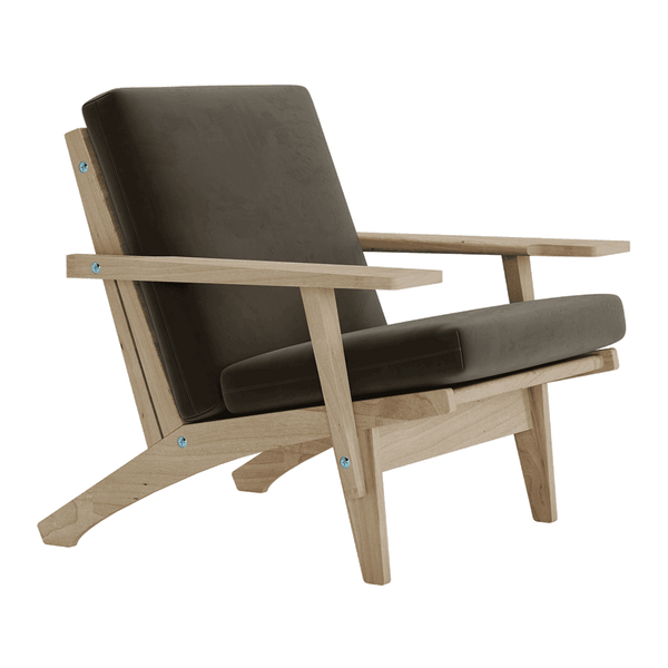 Hyndesæt til Wegner GE 370 i velour - Deep gray - S6013.