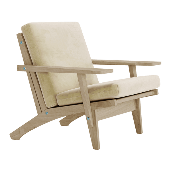 Hyndesæt til Wegner GE 370 i velour - Nude - S6001.