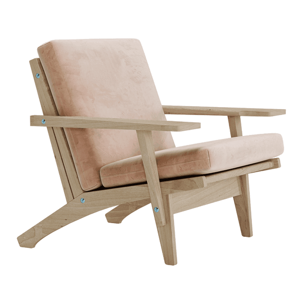 Hyndesæt til Wegner GE 370 i velour - Peony - S6005.