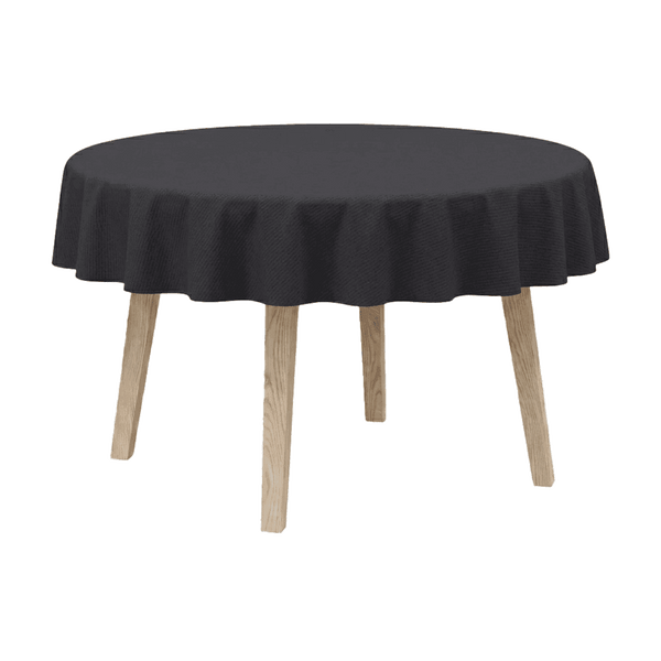 Rund dug i bomuldsblanding - Black - D1037´