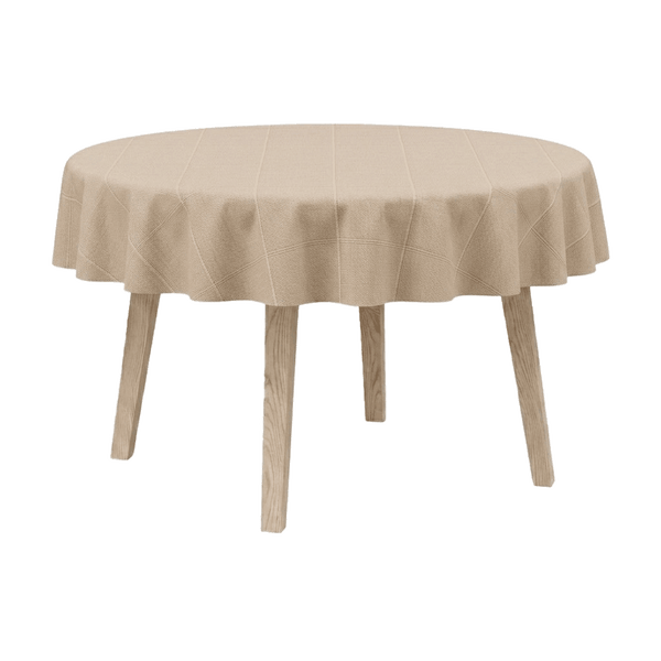 Rund dug i bomuld - Creme - D1011¨