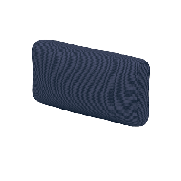 Blød ryghynde på mål i velvet - Denim - S2509`