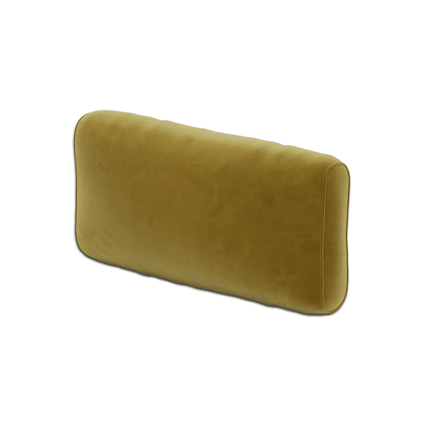 Blød ryghynde på mål i velour - Bronze. - S6010