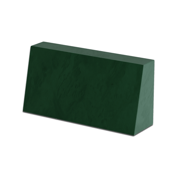 Skrå ryghynde på mål i velour - Forest - S6019..