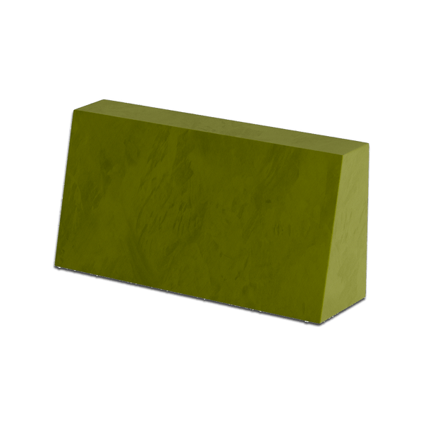 Skrå ryghynde på mål i velour - Olive - S6020..