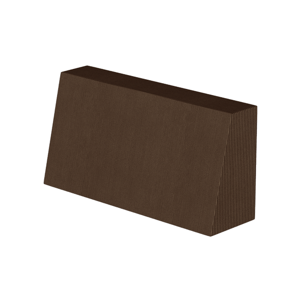 Skrå ryghynde på mål i velvet - Walnut - S2513: