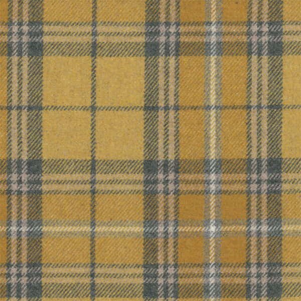 Stofprøve – Sherlock i uld, mønstret - Amber Gold - S7203